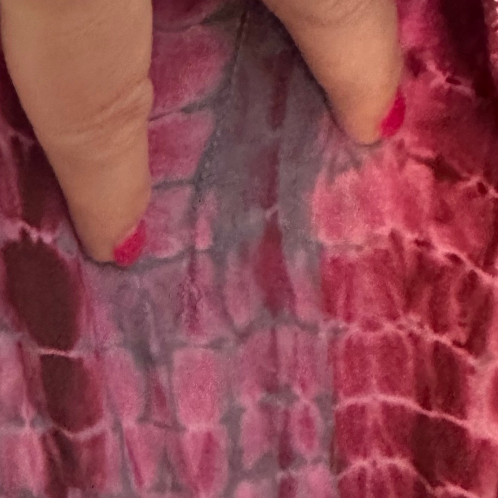 Sivana Fair Trade Tie-Dye Kaftan - One Size - Greyberry 🩷💜 - Picture 6 of 15